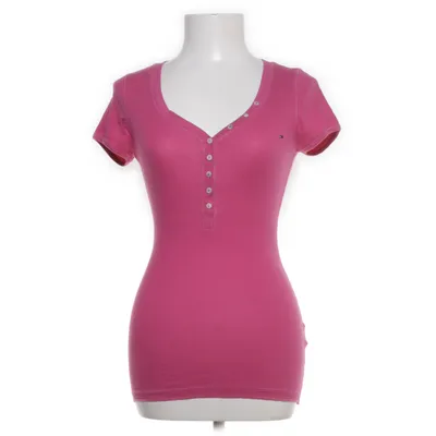 Top (Roze) van Hilfiger Denim Katoen, Elastaan