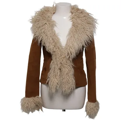 Shearlingjacka (Brun) från Superdry Akryl, Bomull, Elastan, Återvunnen polyester