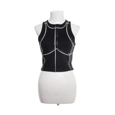 Crop top (Black) from Maniére de Voir Elastane, Nylon, Viscose