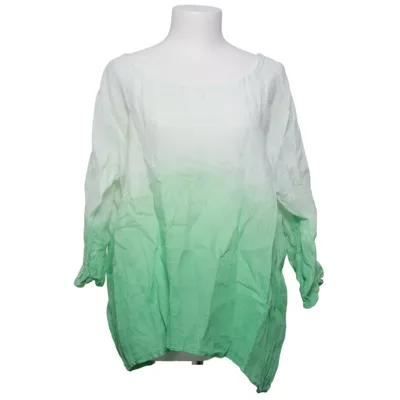 Blouse (Wit, Groen) van Made in italy Linnen