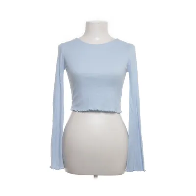 Lange mouwen shirt (Blauw) van Urban Outfitters Katoen, Elastaan