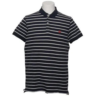Poloshirt (Blauw, Wit) van Selected Homme Katoen, Elastaan