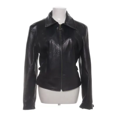 Leren jack (Zwart) van Ashy Leer, Polyester