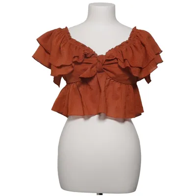 Crop top (Oranje) van Zara Katoen