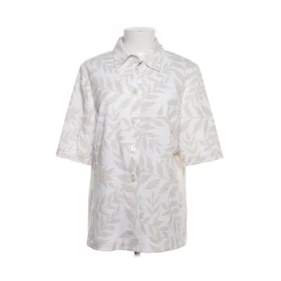 Chemise à manches courtes (Blanc, Beige) de Finn Karelia Lin, Polyester, Viscose