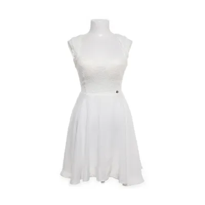 Klänning (Vit) från Retro Bomull, Polyester