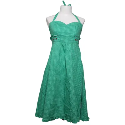 Halterneck dress (Green, White) from Blutsgeschwister Cotton