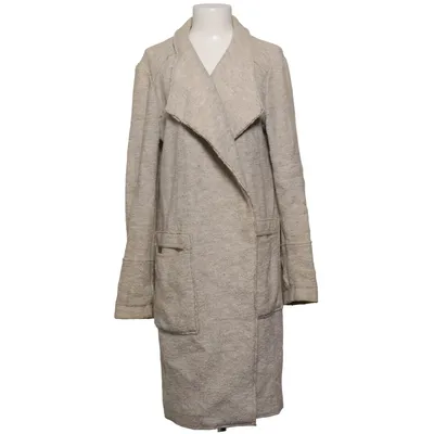 Jas (Beige) van Zara Trafaluc Outerwear Collection Viscose, Wol