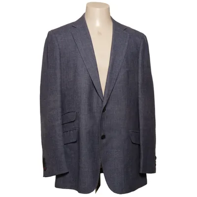 Kavaj (Blå) från Suitsupply Kupro, Linne, Polyester, Silke, Viskos, Ull