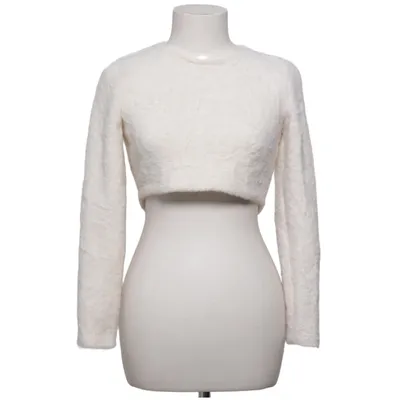 Strickpullover (Weiß) von Zara Elasthan, Polyamid, Polyester
