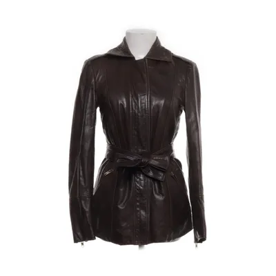 Leren jack (Bruin) van Reiss Polyester, Leer