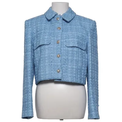 Oberhemd (Blau, Weiß) von Zara Acryl, Baumwolle, Polyester