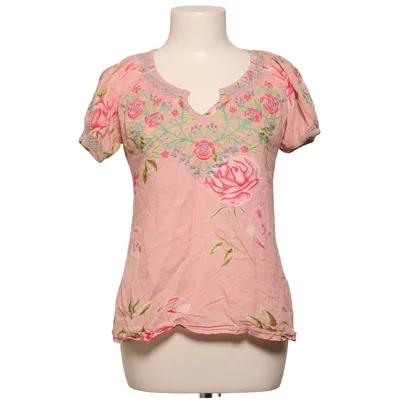 Top (Pink, Grün, Weiß) von Indiska Baumwolle