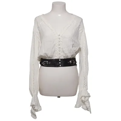 Bluse (Hvid) fra The Kooples Polyurethan, Viscose