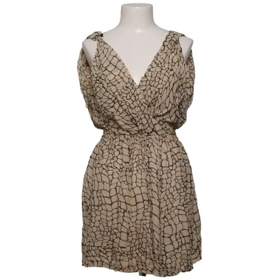 Strandkleid (Beige, Schwarz) von Karen Walker Polyester, Seide