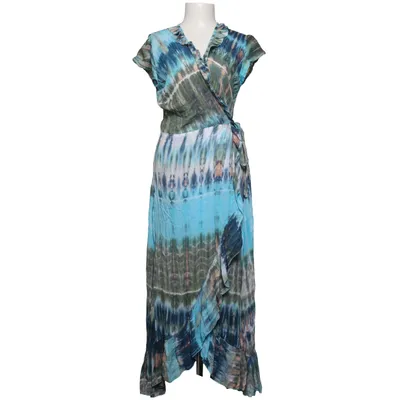 Wickelkleid (Blau, Mehrfarbig) von Stajl Viskose
