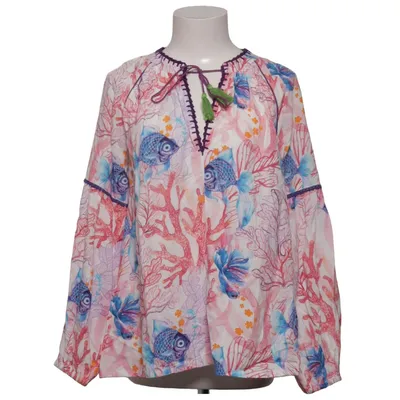 Bluse (Hvid, Pink, Blå) fra Place du Soleil Viscose
