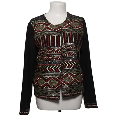 Cardigan (Sort, Flerfarvet) fra Coco Nut Elastan, Polyester