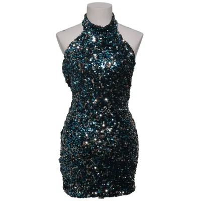 Cocktail dress (Blue, Black, Multicolored) Elastane, Polyester, Viscose