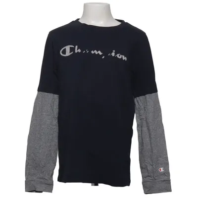 Long sleeve T-shirt (Blue, Gray) from Champion Cotton