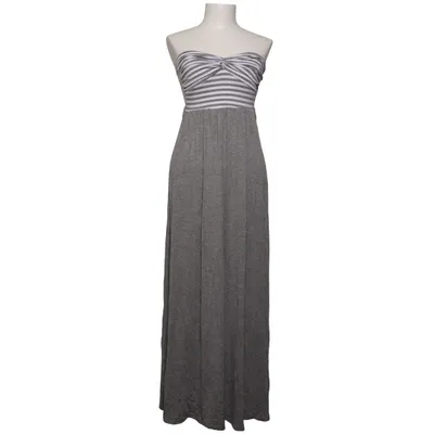Maxi jurk (Grijs, Wit) van 2B Bebe Elastaan, Polyester, Viscose