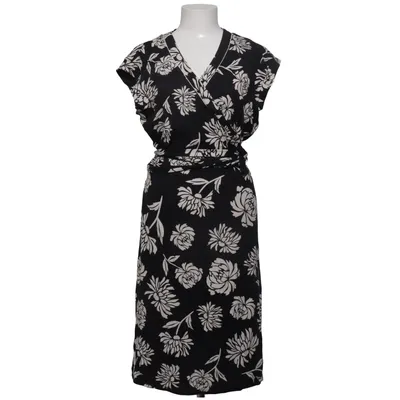 Robe portefeuille (Noir, Blanc) de Laura Clement Élasthane, Viscose