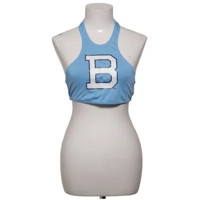 Haut dos-nu (Bleu, Blanc) de Majestic Athletic Élasthane, Polyester