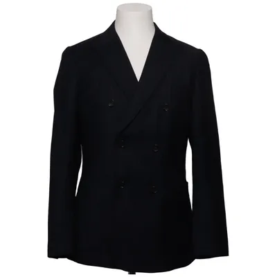 Blazer (Blauw) van Dressmann Polyester, Viscose, Wol