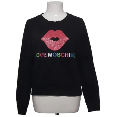 Collegetröja (Svart, Flerfärgad) från Love Moschino Bomull, Elastan