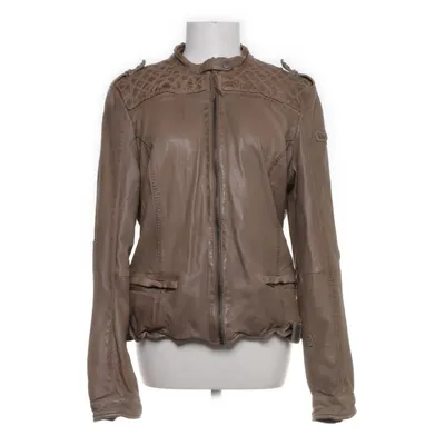 Läderjacka (Brun) från Tigha Bomull, Polyester, Skinn