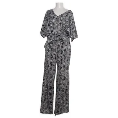 Jumpsuit (White, Black) from Wibra Elastane, Polyester