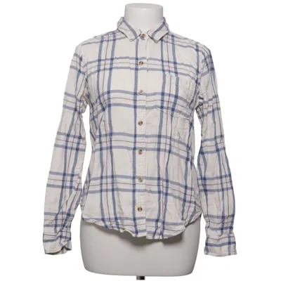Skjorte (Hvid, Blå) fra Abercrombie & Fitch Bomuld