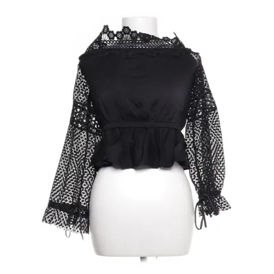Crop top (Zwart) van Self-Portrait Polyester, Zijde, Viscose