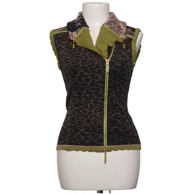 Gilet (Bruin, Groen, Roze) van Eva & Claudi Polyamide, Viscose, Wol