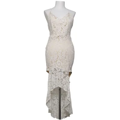 Cocktail dress (White, Beige) from Dark Pink Cotton, Polyamide