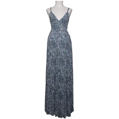 Robe longue (Bleu, Blanc) de Silence + Noise Polyester, Viscose