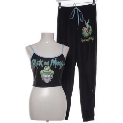 Pyjamas (Grå, Flerfärgad) från Romwe Elastan, Polyester