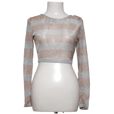 Crop top (Grijs, Beige) van Sam Edelman Elastaan, Polyamide
