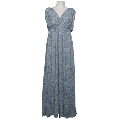 Robe longue (Bleu, Blanc) de H&M Polyester
