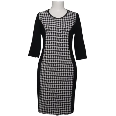Kjole (Sort, Hvid) fra Active Wear Elastan, Polyester, Viscose