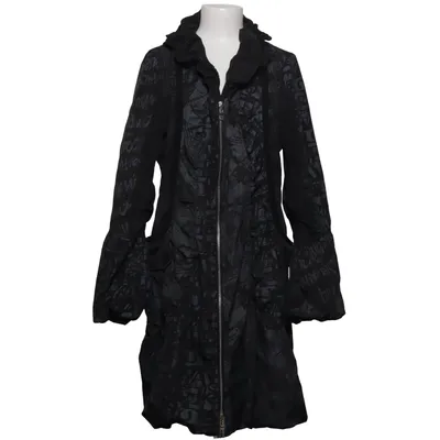Coat (Black, Gray) from Sha & Sha Cotton, Polyester