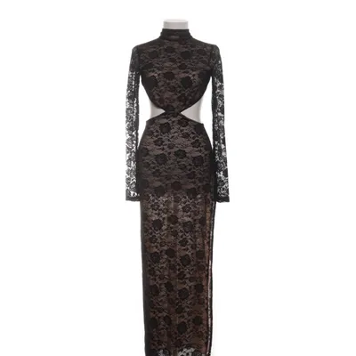 Aftonklänning (Svart, Beige) från Meshki Elastan, Polyamid, Polyester