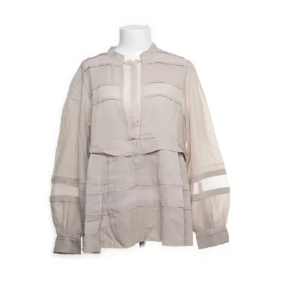 Bluse (Beige) fra By Malene Birger Bomuld, Viscose