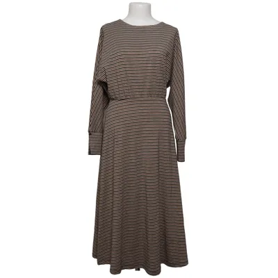 Maxi jurk (Zwart, Beige, Goud) van Dranella Elastaan, Metallvezel, Polyester, Viscose