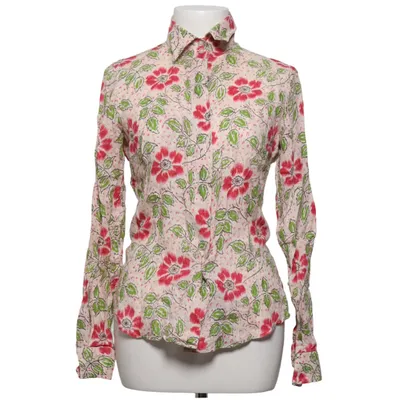 Bluse (Weiß, Pink, Grün) von Etro Leinen