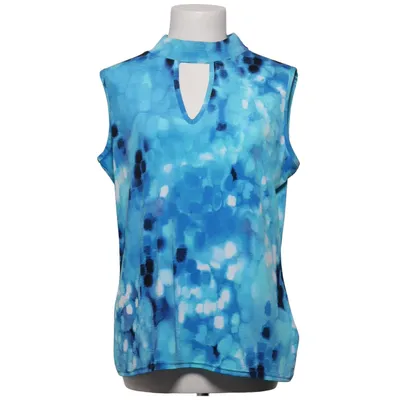Haut (Bleu, Blanc) de Marble Élasthane, Polyester