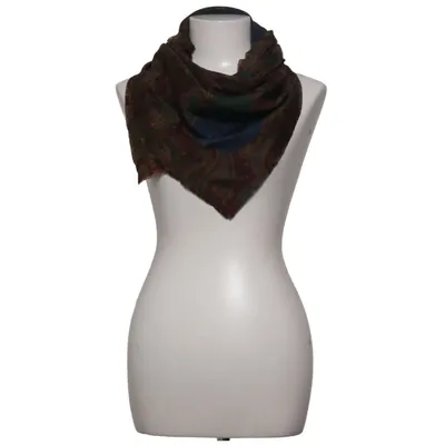 Scarf (Brun, Flerfärgad) Silke