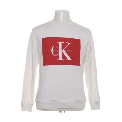 Collegetröja (Vit, Röd) från Calvin Klein Jeans Bomull