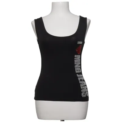 Tanktop (Zwart) van Mango Jeans Katoen, Elastaan