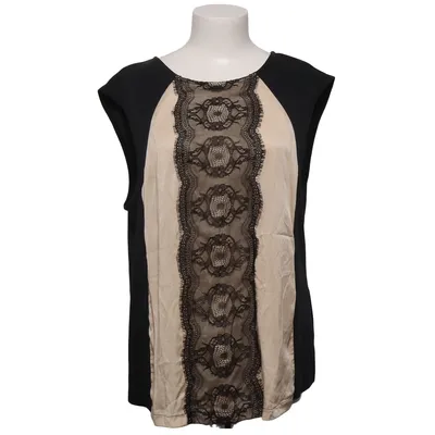 Haut (Noir, Beige) de One Two & Luxzuz Polyester, Soie, Viscose